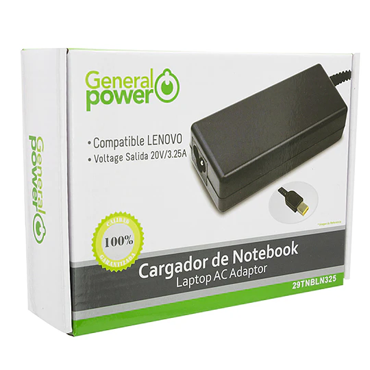 CARGADOR ULTRABOOK 20V / 3.25A LENOVO TIPO USB