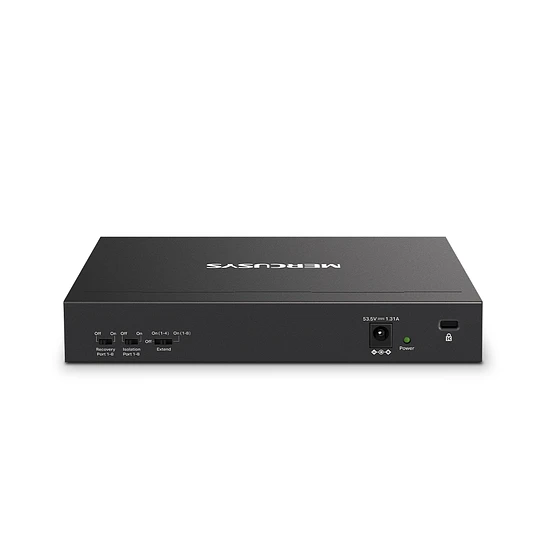 Switch TP-Link Mercusys MS110P 10 puertos 10/100, 8 PoE+ 65W