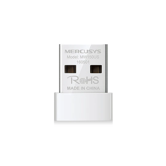 Adaptador USB Wi-Fi Mercusys MW150US 150Mbps Nano, Hasta 150Mbps (2.4GHz), USB 2.0
