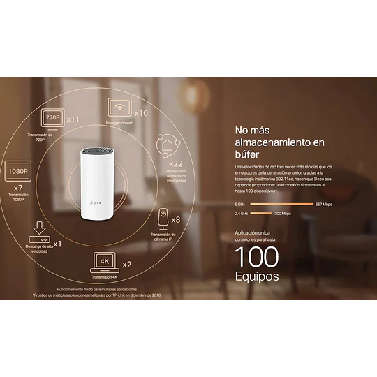  ROUTER TPLINK MESH DECO M4(3-PACK)  