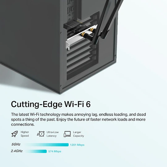  ROUTER AX1800  TPLINK WI-FI 6 BLUETOOTH 5.2 PCIE ADAPTER