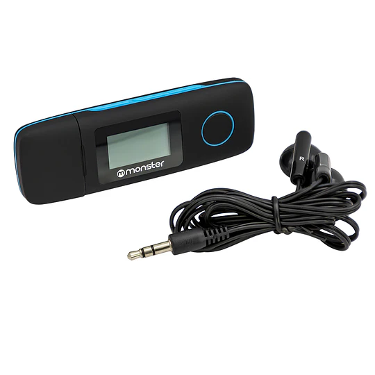 Reproductor Mp3 16gb Radio Fm Monster Con Grabador De Voz