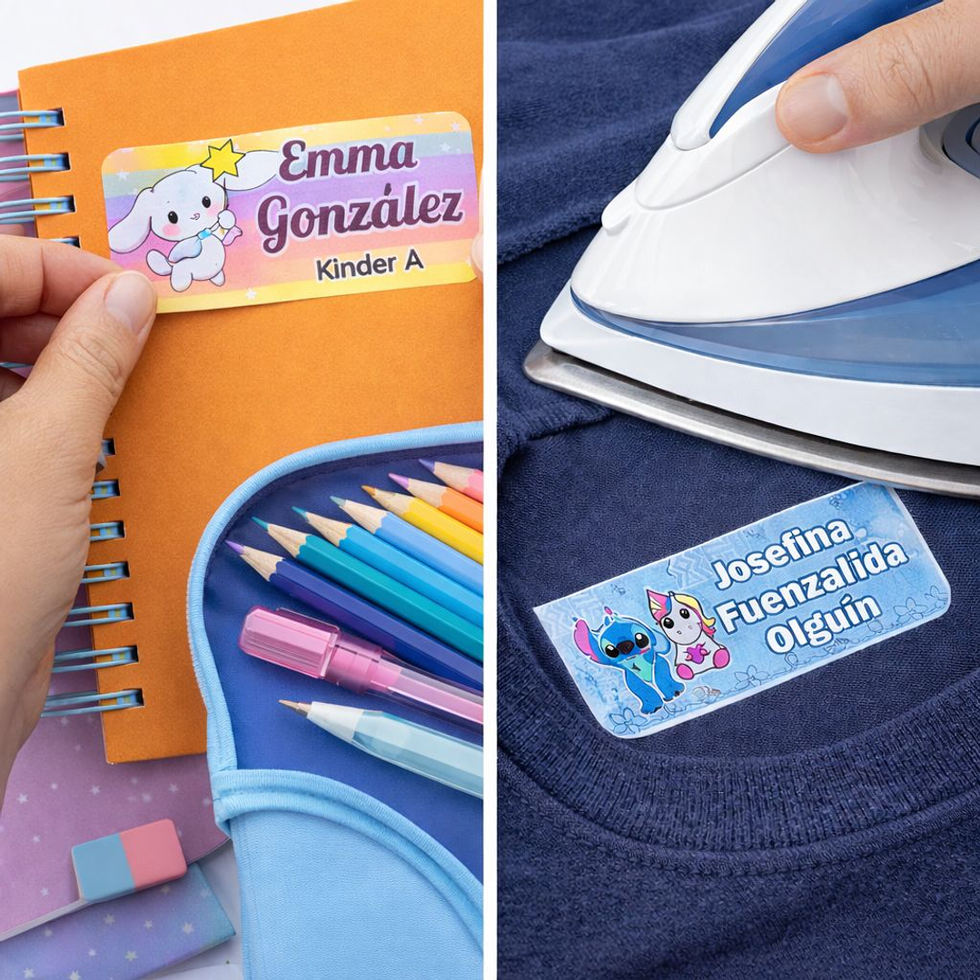 Promo Etiqueta Escolar + Etiqueta de Ropa 1
