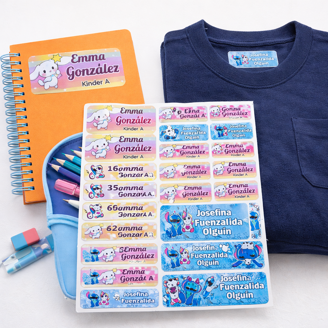 Promo Etiqueta Escolar + Etiqueta de Ropa 2