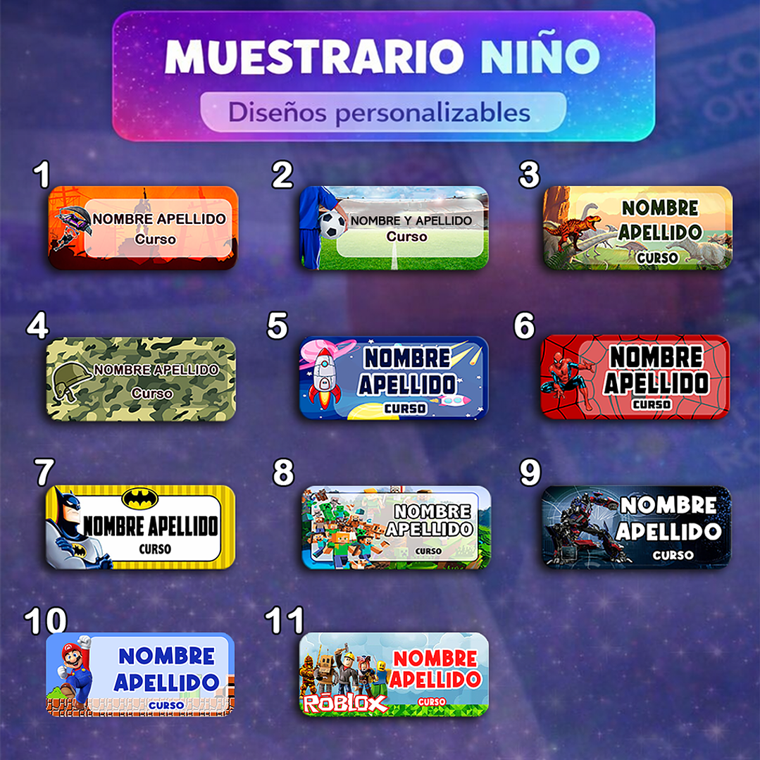 Promo Etiqueta Escolar + Etiqueta de Ropa 5