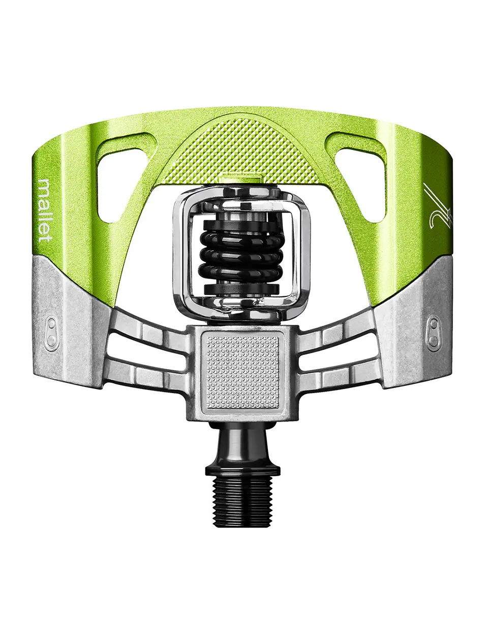 PEDAL CRANK BROTHERS MALLET 2 RAW/GREEN 1