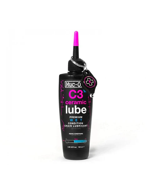 LUBRICANTE MUC-OFF C3 CERAMICO WET LUBE (HUMEDO) 120 ML