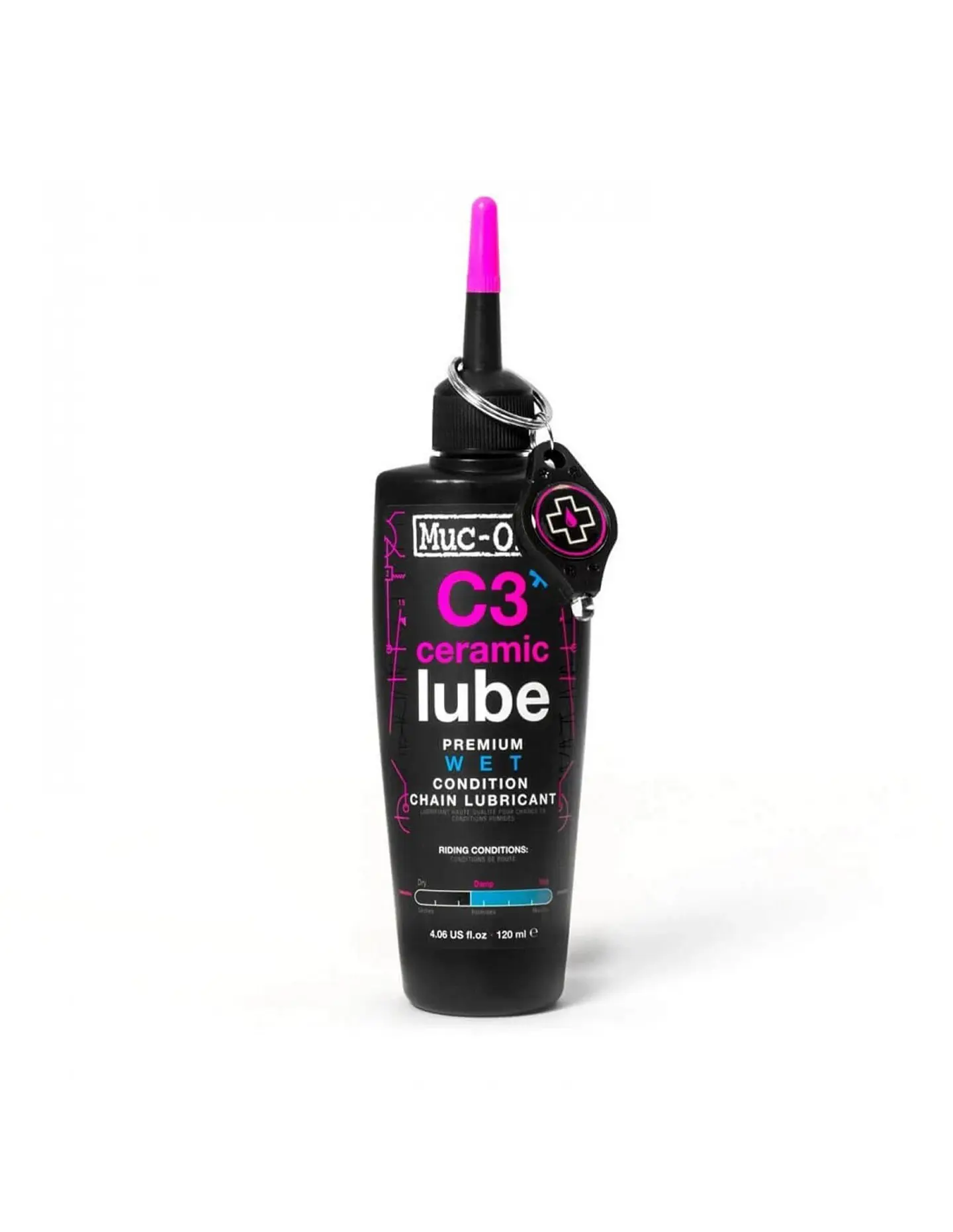LUBRICANTE MUC-OFF C3 CERAMICO WET LUBE (HUMEDO) 120 ML 1