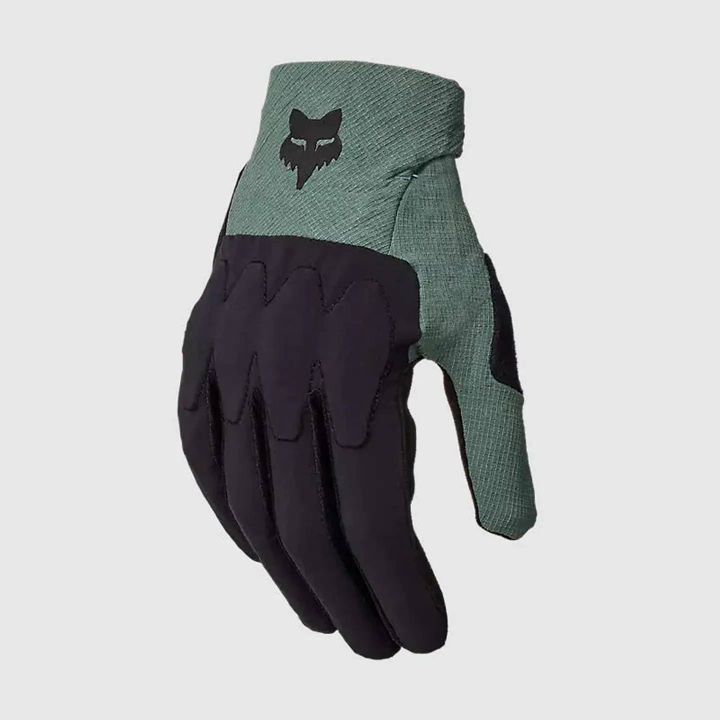 Guantes Bicicleta Defend D3O Verde Oscuro Fox 1