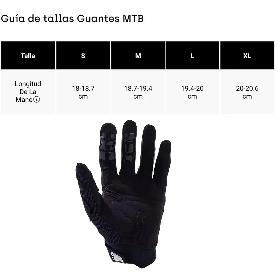 Guantes Bicicleta Defend D3O® Gris Fox 2