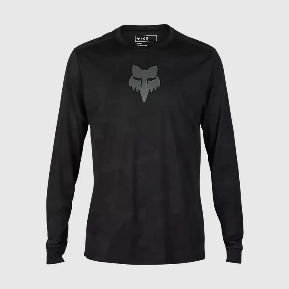Polera Bicicleta Ranger TruDri™ Manga Larga Negro Fox 1