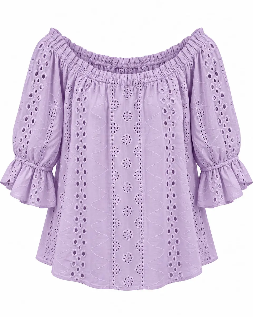 Blusa Rue+Broderie Lavanda  1