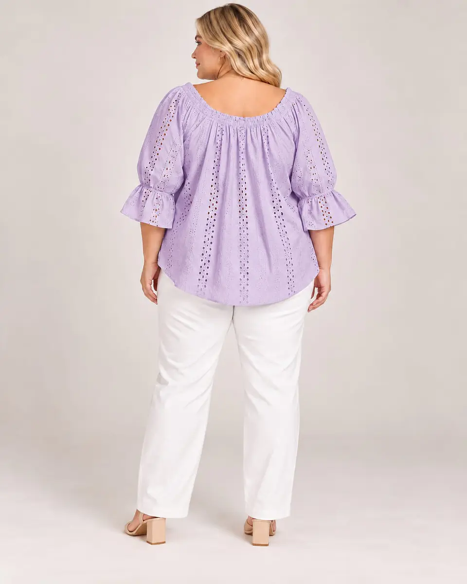 Blusa Rue+Broderie Lavanda  3