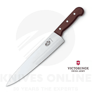 Cuchillo Cocina Rosewood color Café. Hoja 22 cm. Victorinox