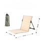 Asiento Silla Plegable Con Respaldo Reforzado Para Camping - Miniatura 4