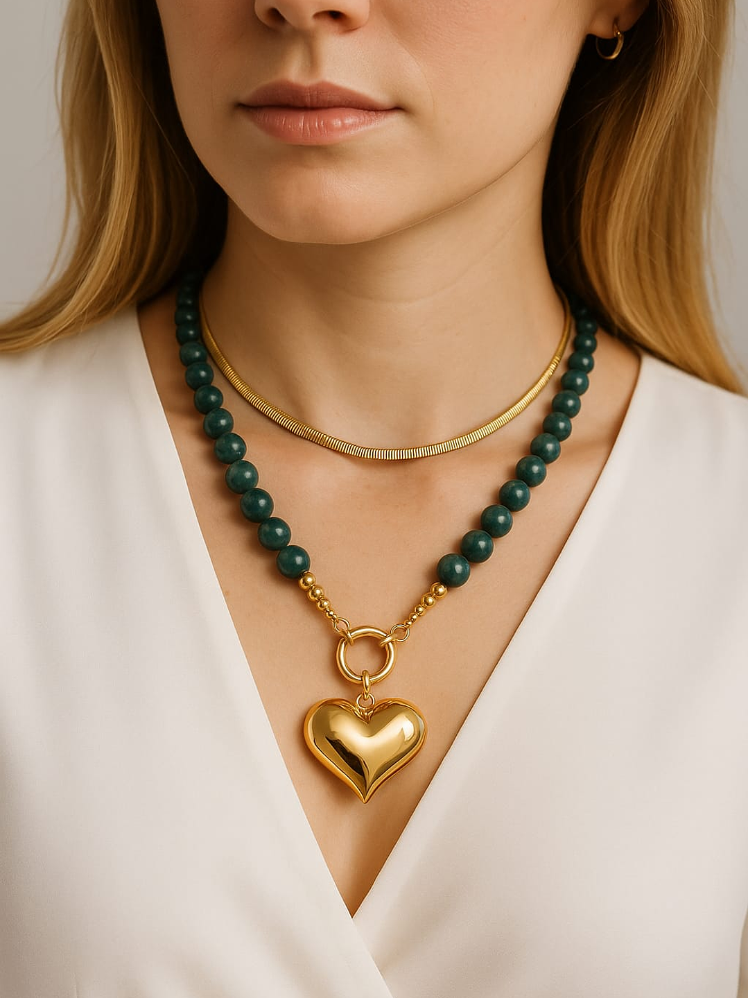 Collar Apatita verde 2