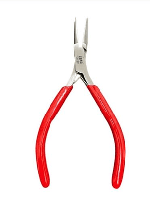ALICATE PUNTA EXTRA FINA MANGO ROJO BEAD SMITH