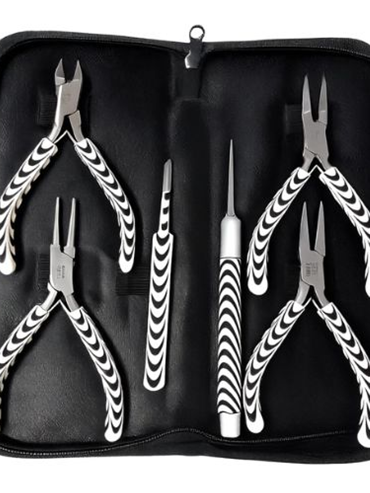 Estuche con Kit de Herramientas para Bisutería Zebra Bead Smith 1