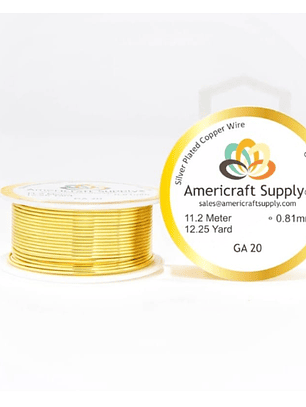 Alambre americraft supply gold calibre 20 - 5mtrs