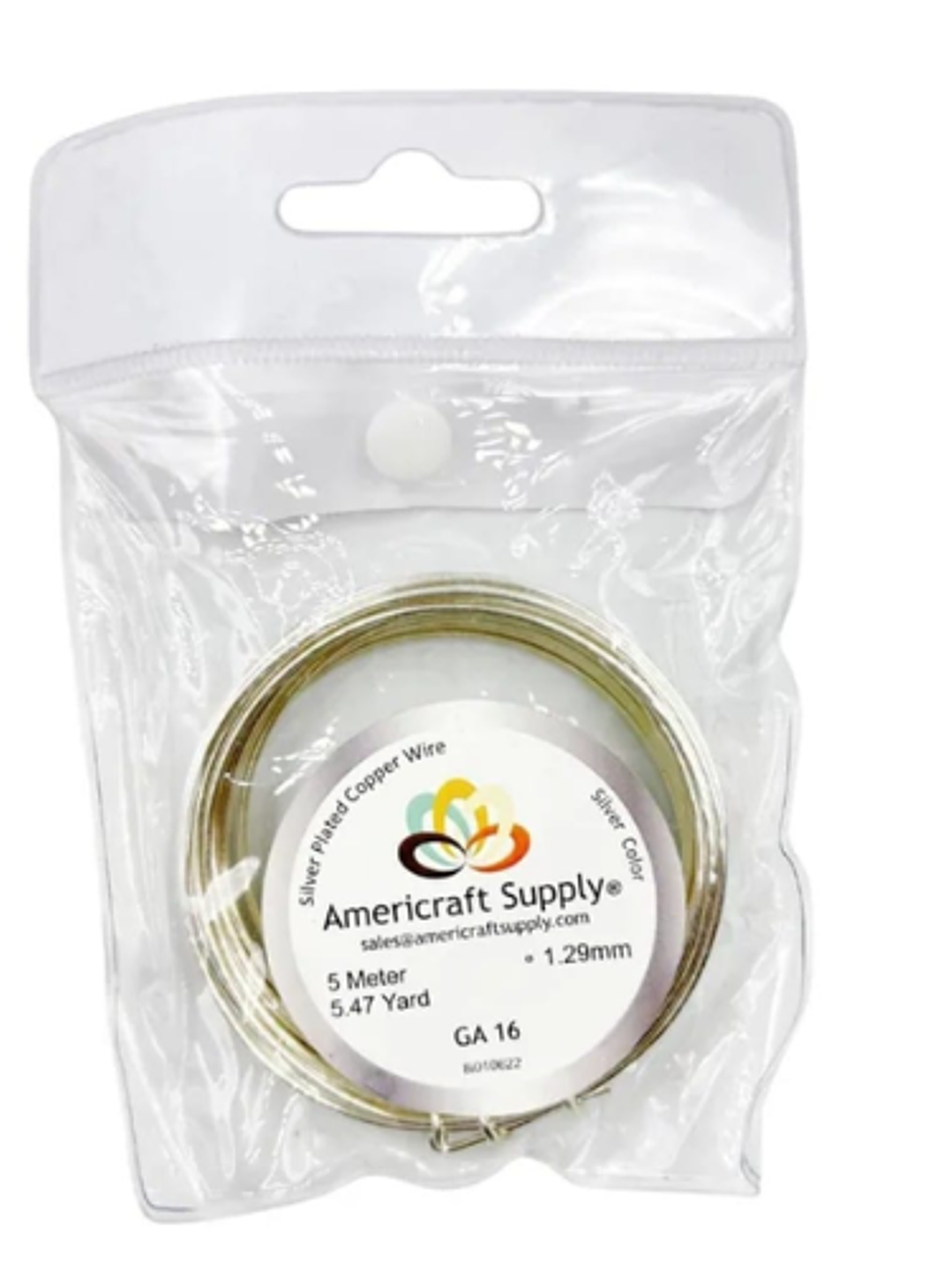 Alambre americraft supply silver calibre 16 - 5mtrs 1