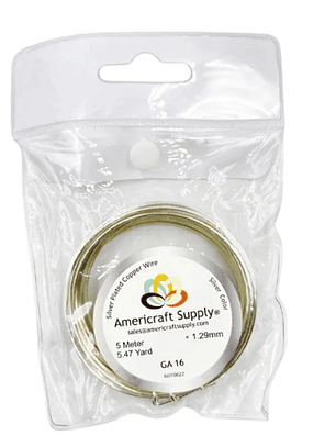 Alambre americraft supply silver calibre 16 - 5mtrs