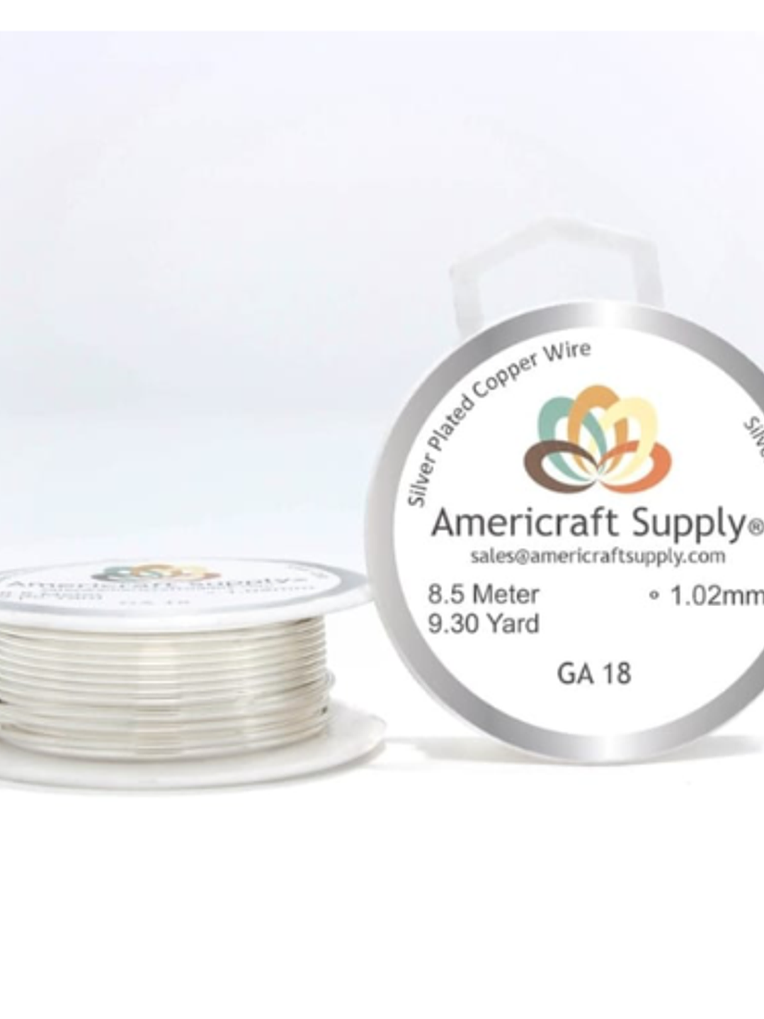 Alambre americraft supply silver calibre 18 - 5mtrs 1