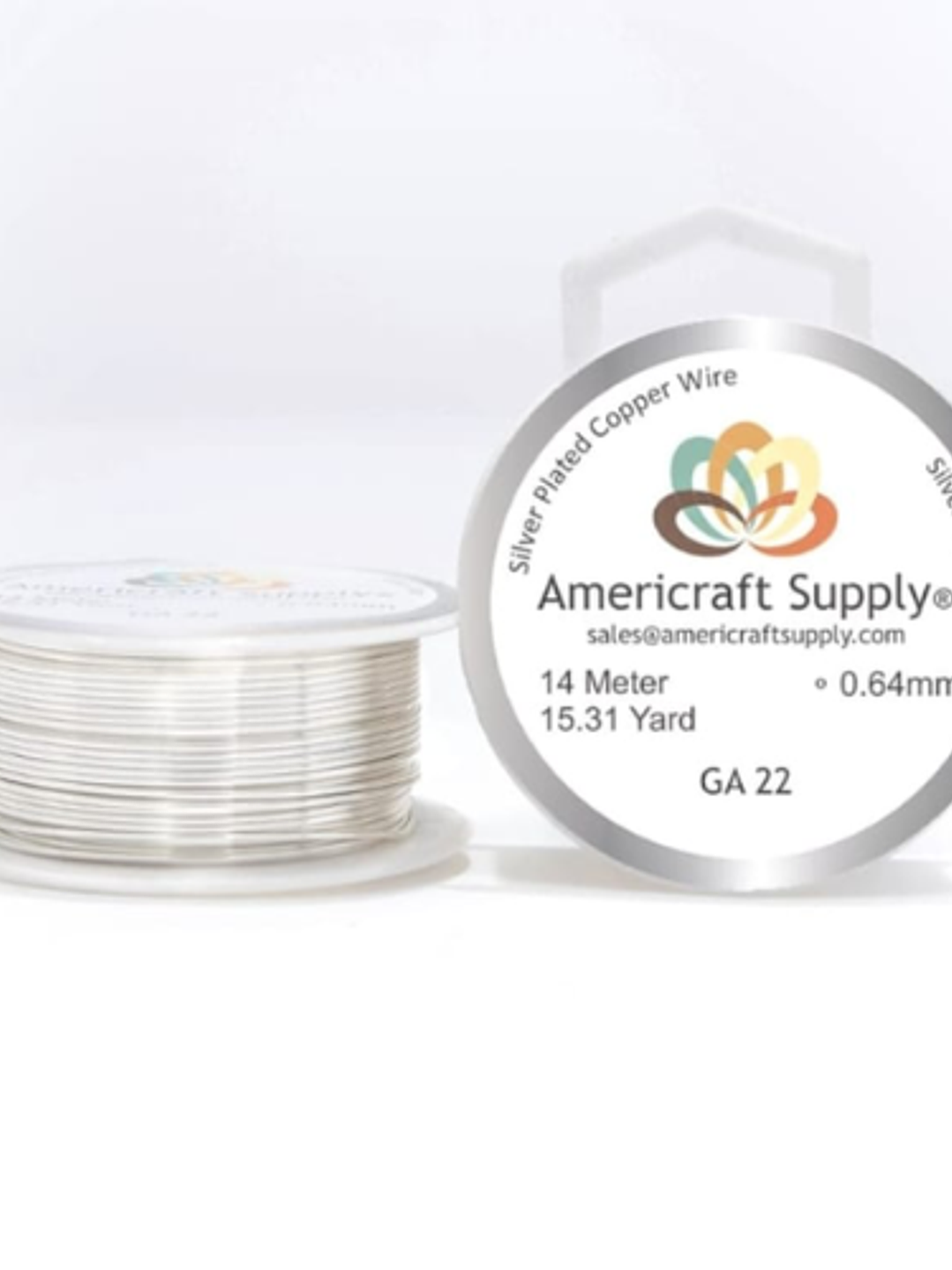 Alambre americraft supply silver calibre 22 - 5mtrs 1