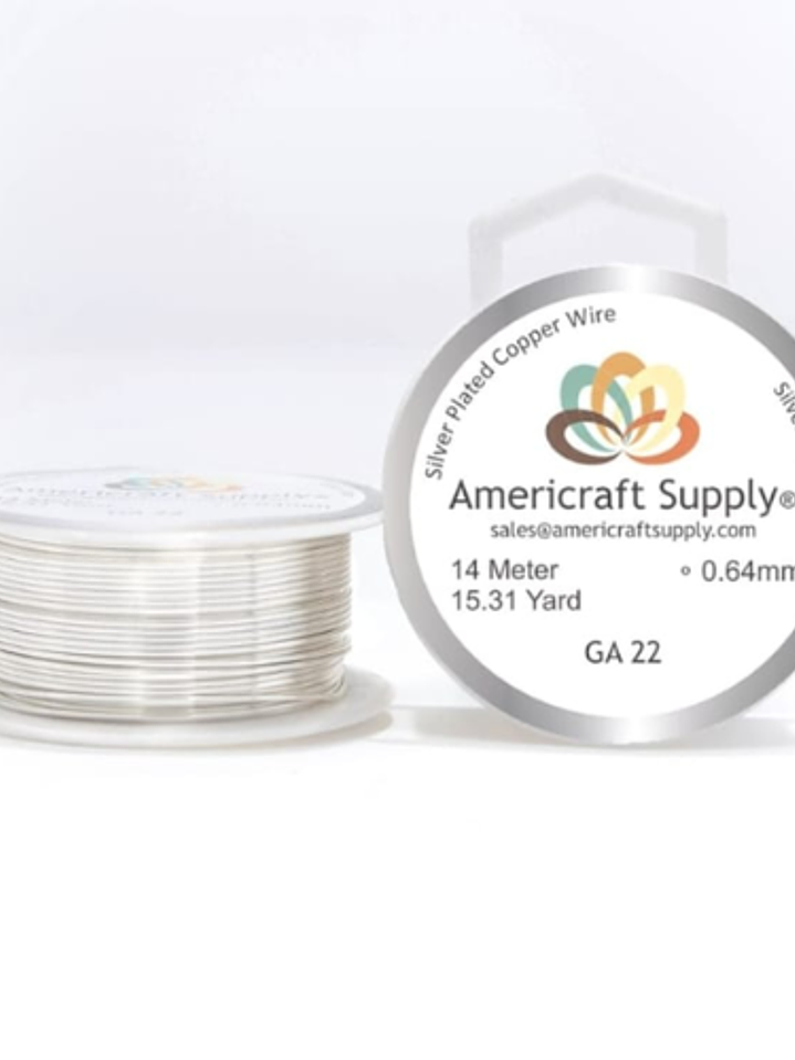 Alambre americraft supply silver calibre 22 - 5mtrs 1