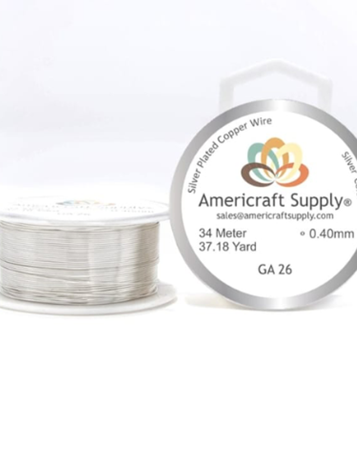 Alambre americraft supply silver calibre 26 - 5mtrs 1