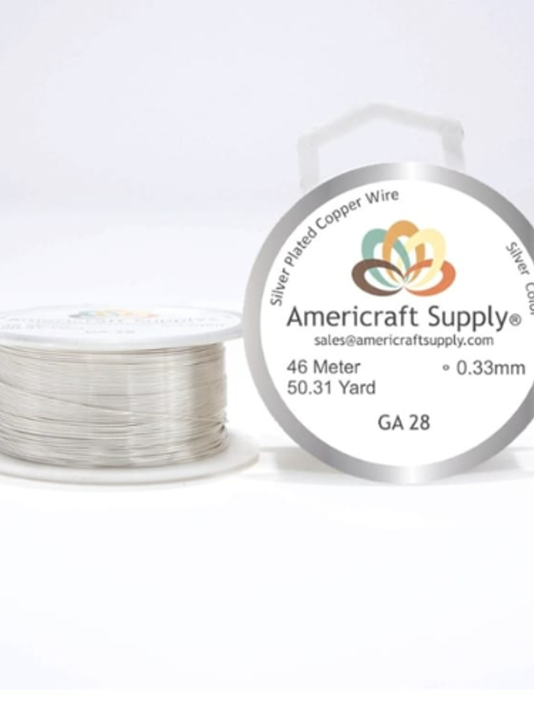 Alambre americraft supply silver calibre 28 - 5mtrs 1