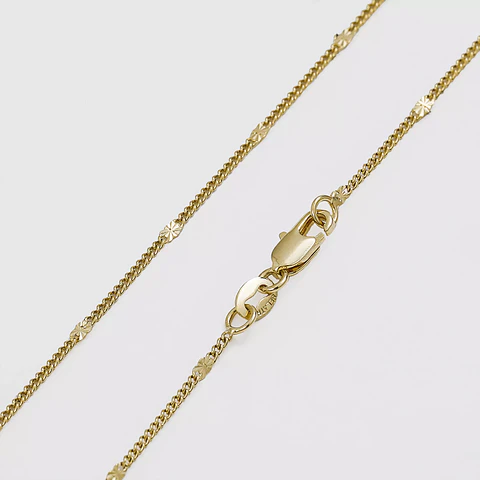 Cuban Woven Chain with Sparkles