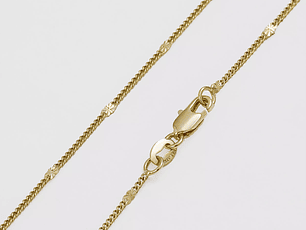 Cuban Woven Chain with Sparkles