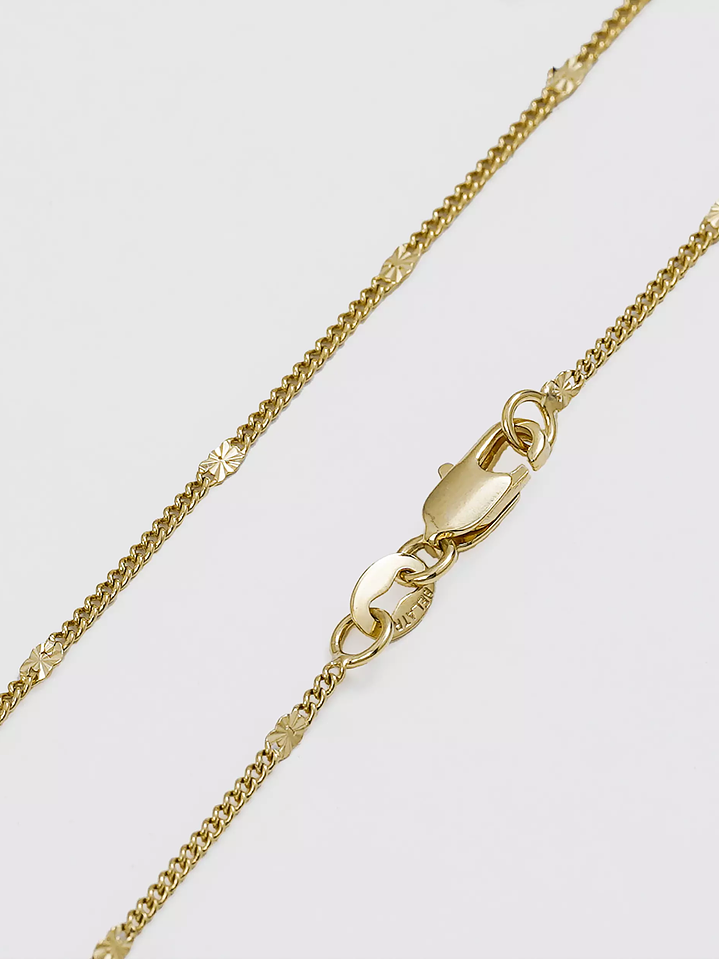 Cuban Woven Chain with Sparkles 1