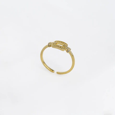 Anillo Crystal Box Ajustable