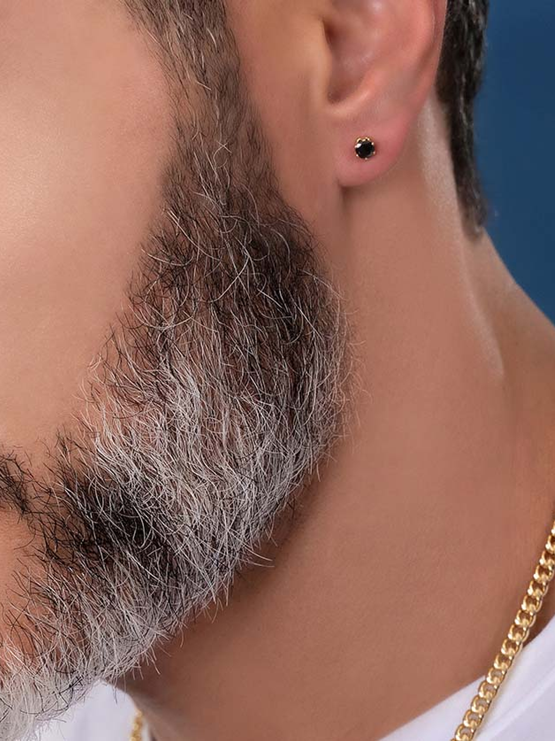 Topo Circon Redondo Negro 2