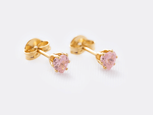 Pink Heart Zirconia Topo