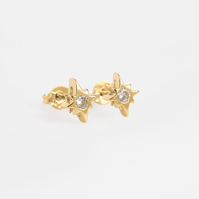 Zirconia Star Earring