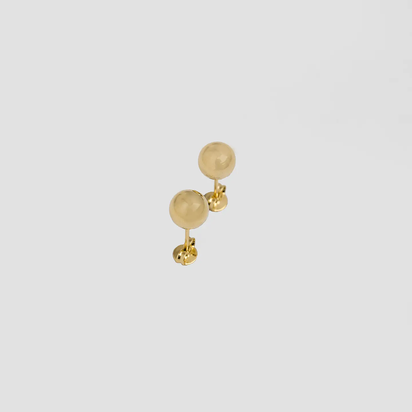 Topos  Balin 8mm liso |Joyería fina | Aretes Unisex 2