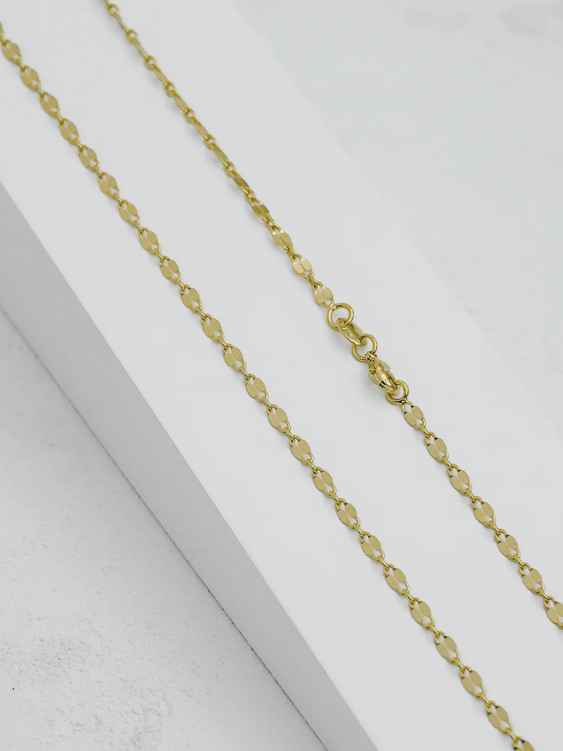 Cadena Tejido Espejo Cuadrada  3