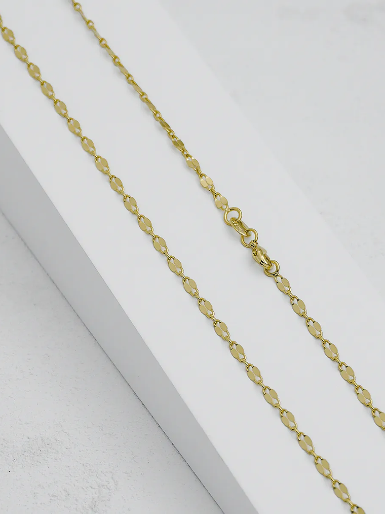 Cadena Tejido Espejo Cuadrada  3