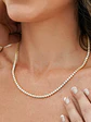 Cadena Tejido Circonias Unisex - thumbnail 2