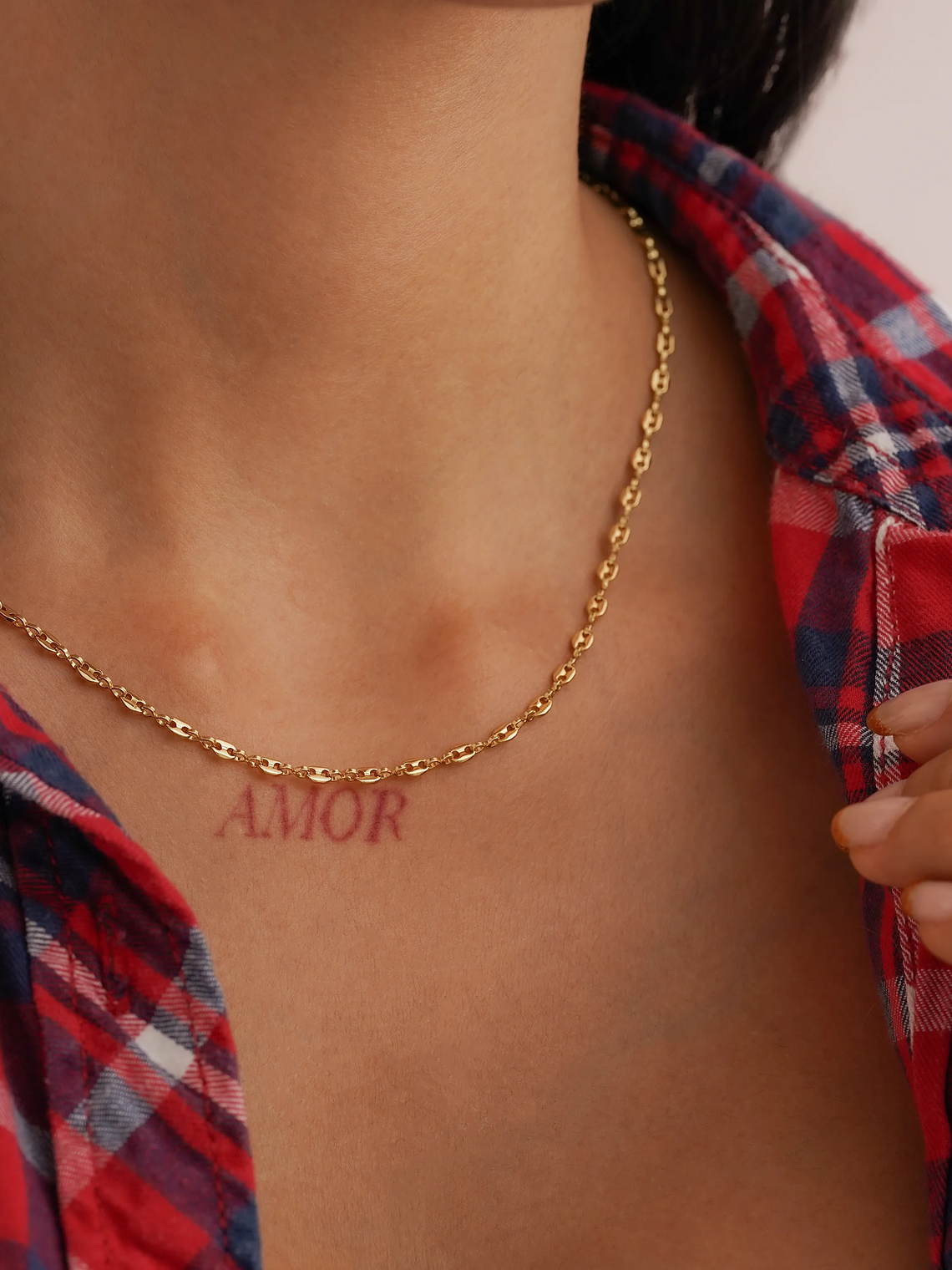 Cadena Tejido Gci Delgada  3