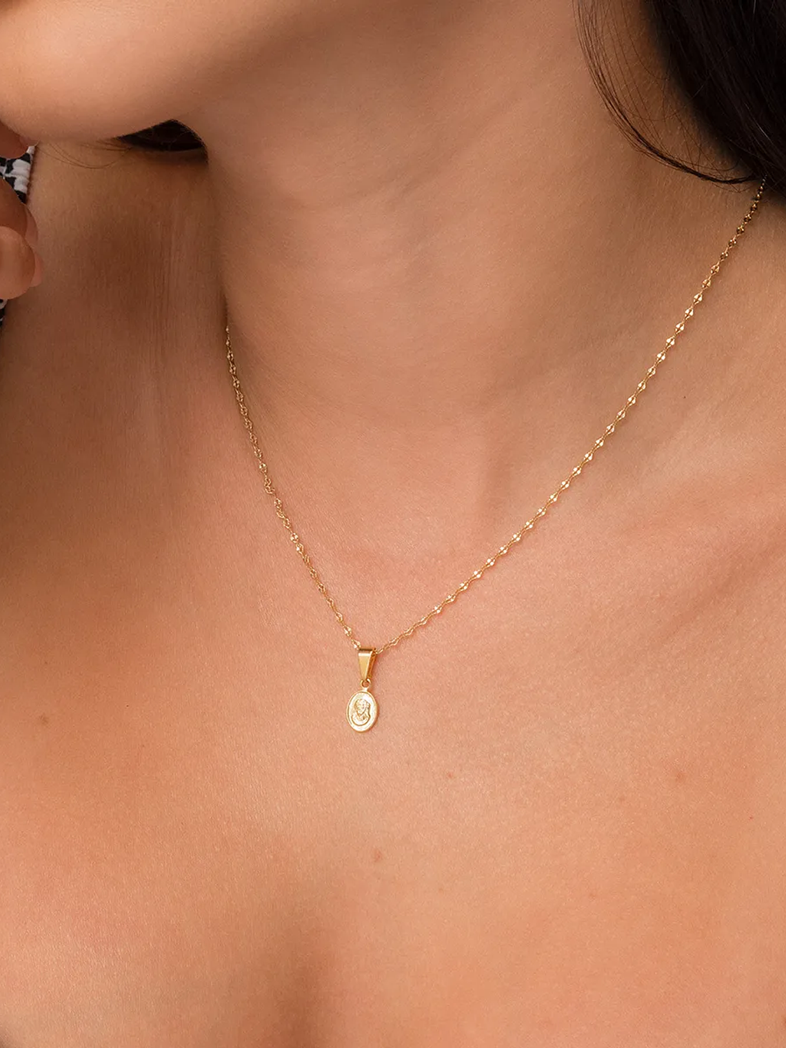 Cadena tejido Espejo mediana  5