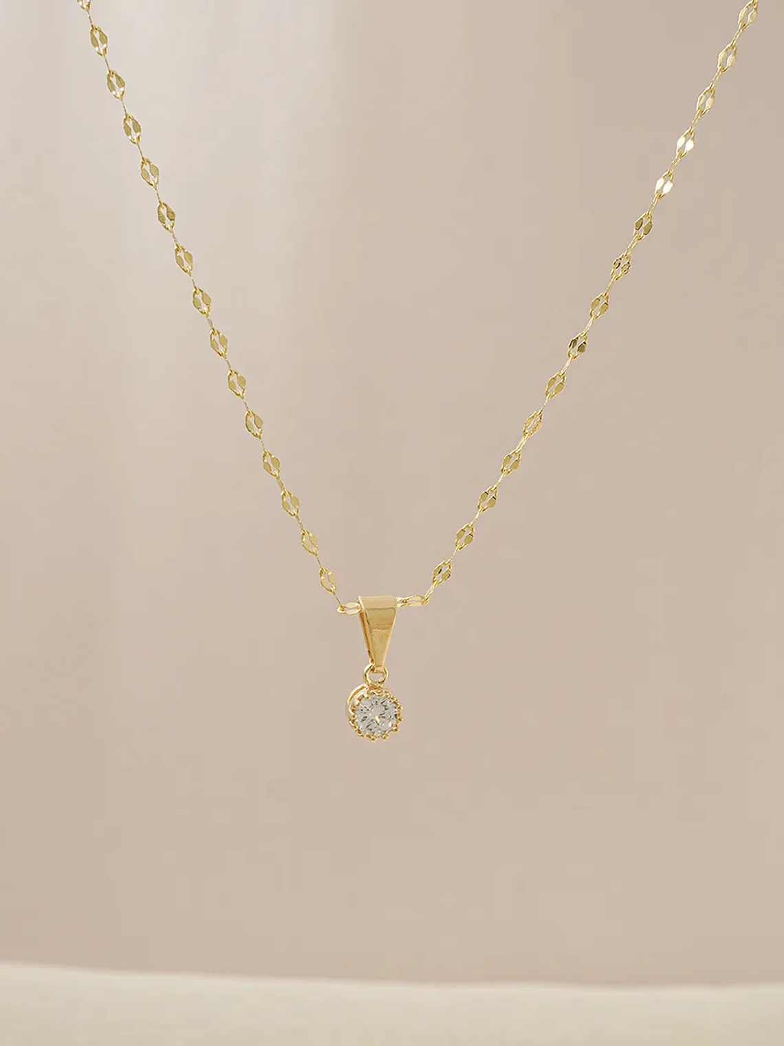 Cadena tejido Espejo mediana  2