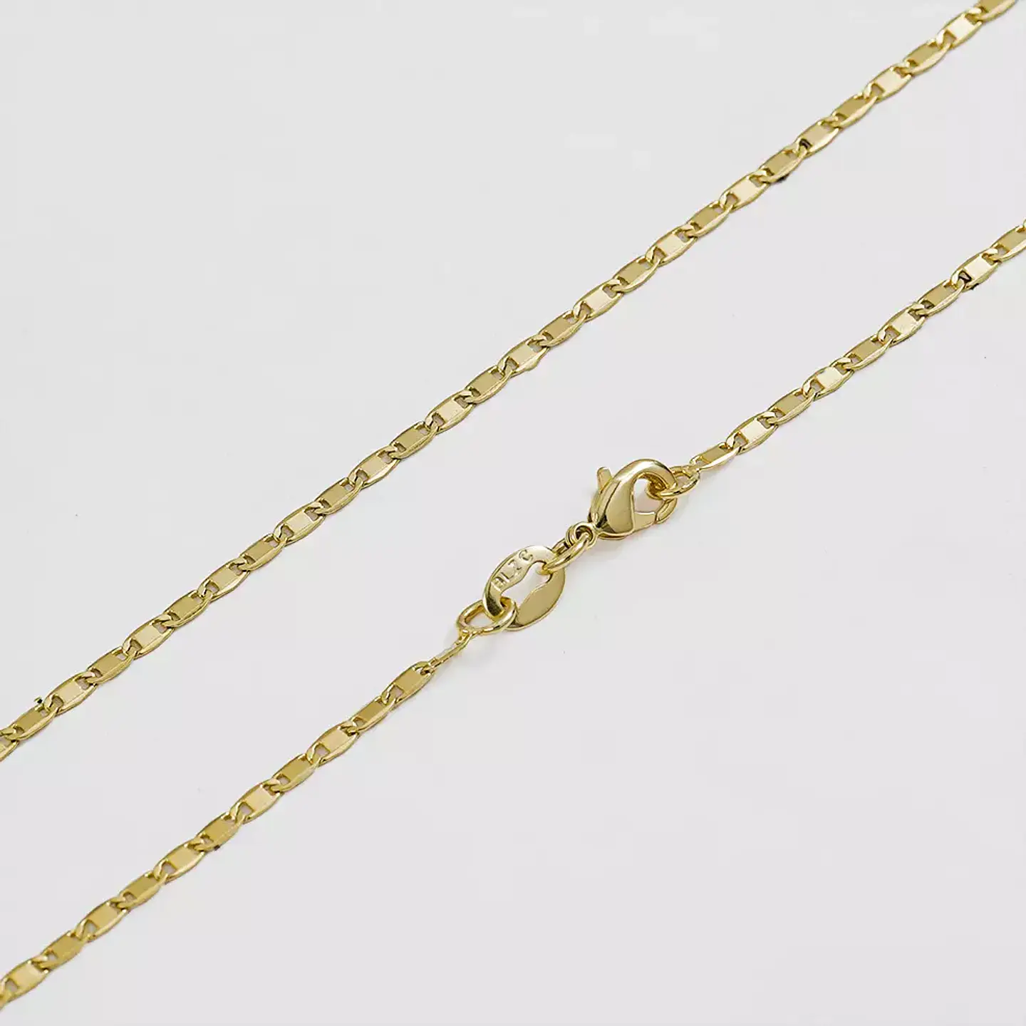 Cadena Tejido Escalera delgada Plana Lisa 2