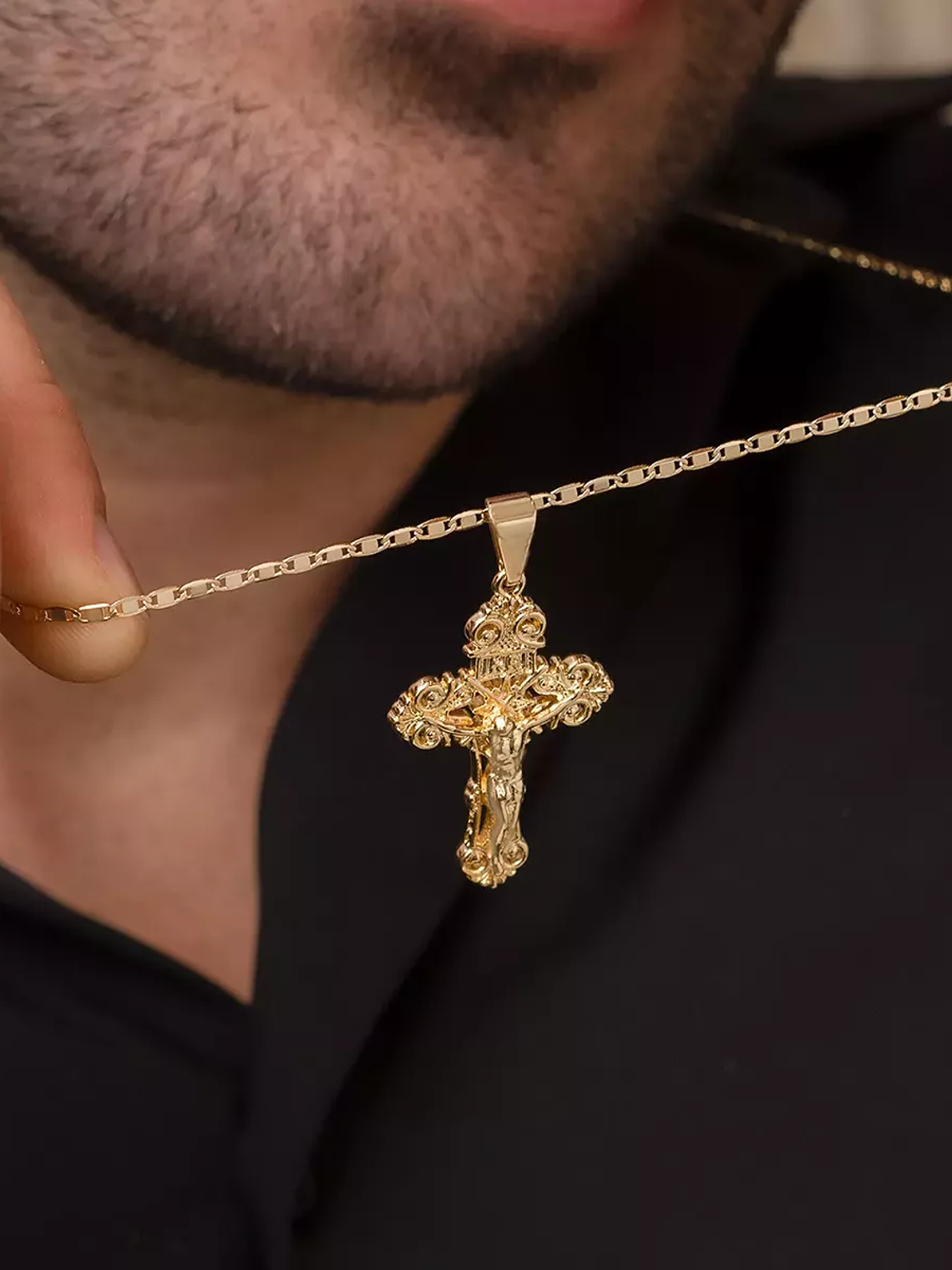 Cadena Tejido Escalera delgada Plana Lisa 1