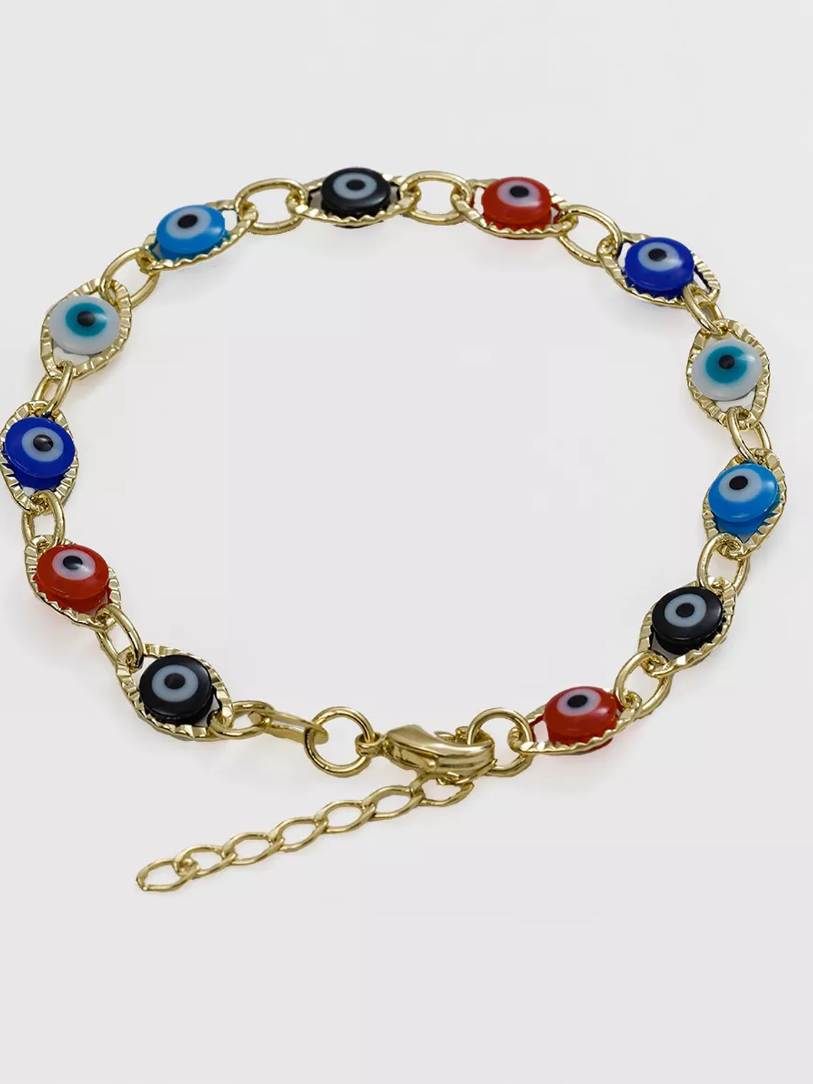 Pulsera Ojo Turco Multicolor + Extensor 1