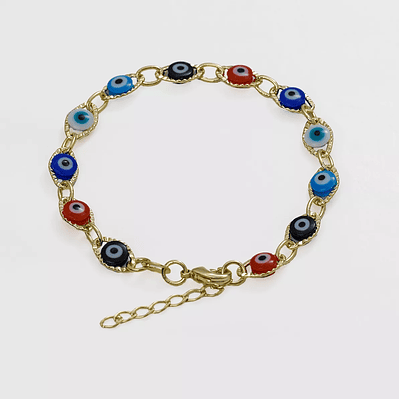 Pulsera Ojo Turco Multicolor + Extensor