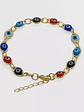 Pulsera Ojo Turco Multicolor + Extensor - Miniatura 1