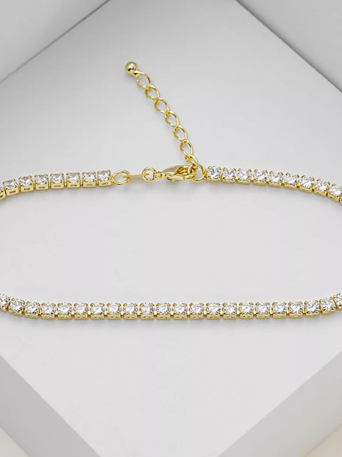 Tobillera Circonias Cristal Unisex  3